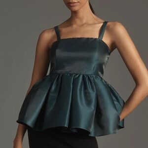 MARE MARE  Dark Green Babydoll Top Size XS NWT